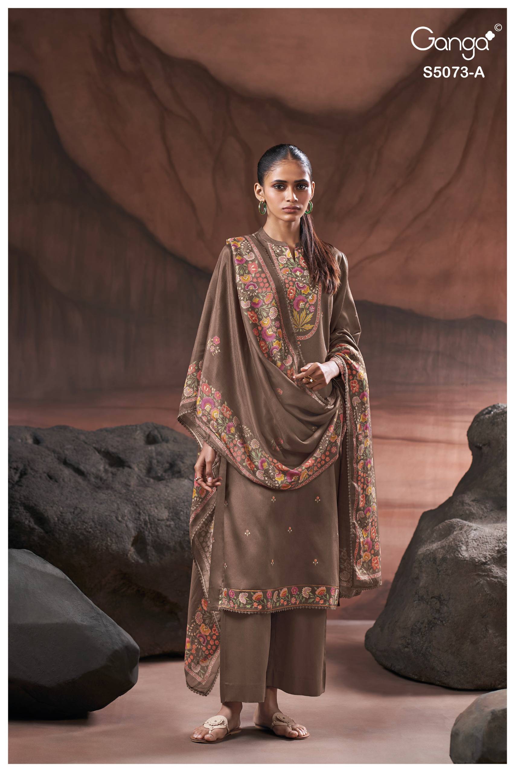 SAVELA 5073 Series By GANGAFASHION Stylish Beautiful Colourful Cotton Satin Dresses At Wholesale Price
